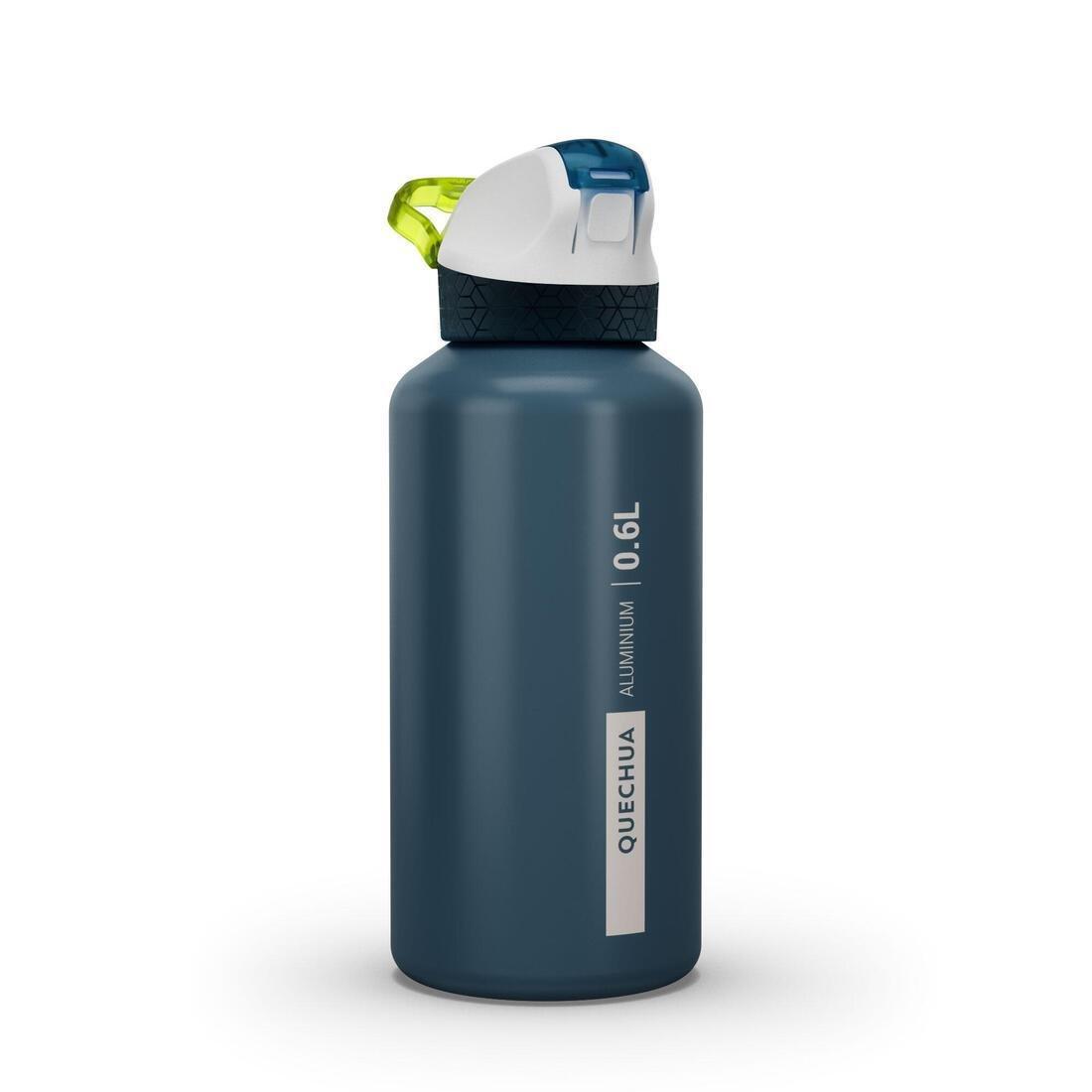 Aluminium Hiking Water Bottle 900 Instant Cap With Straw 0.6 Litre, Blue, No Color, large image number 1