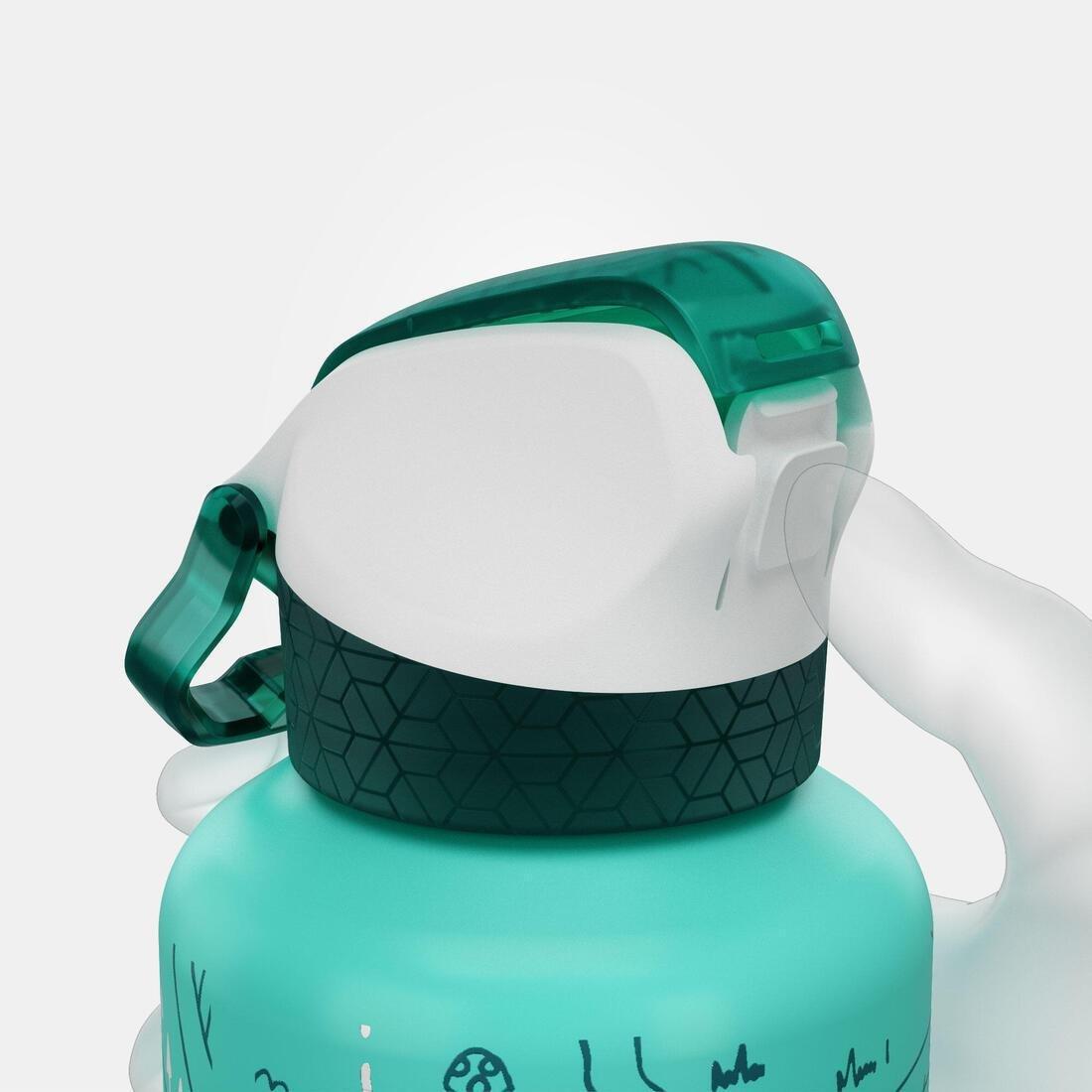 Aluminium Hiking Water Bottle 900 Instant Cap With Straw 0.6 Litre, Blue, No Color, large image number 5