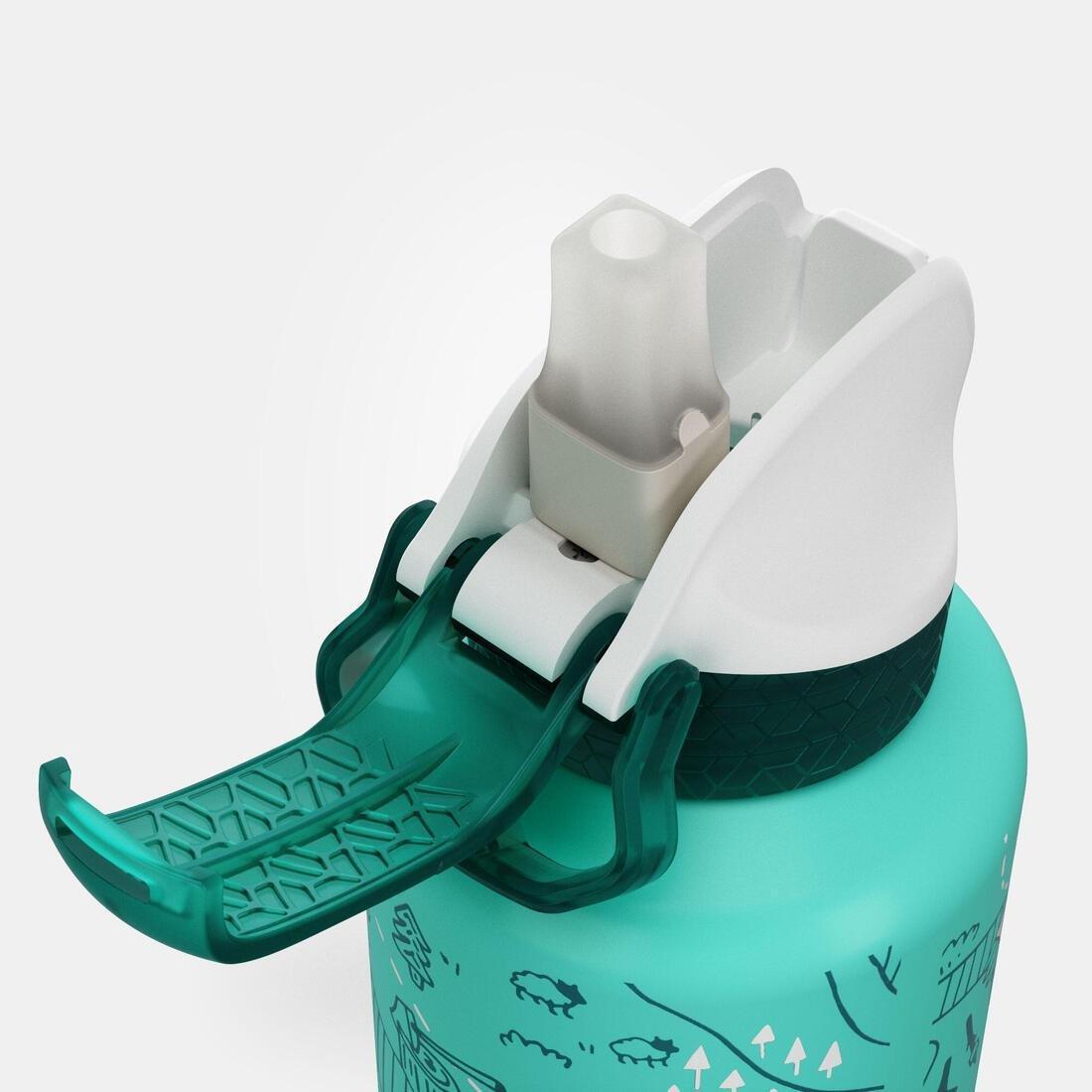 Aluminium Hiking Water Bottle 900 Instant Cap With Straw 0.6 Litre, Blue, No Color, large image number 7