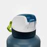 QUECHUA - Aluminium Hiking Water Bottle 900 Instant Cap With Straw 0.6 Litre, Green