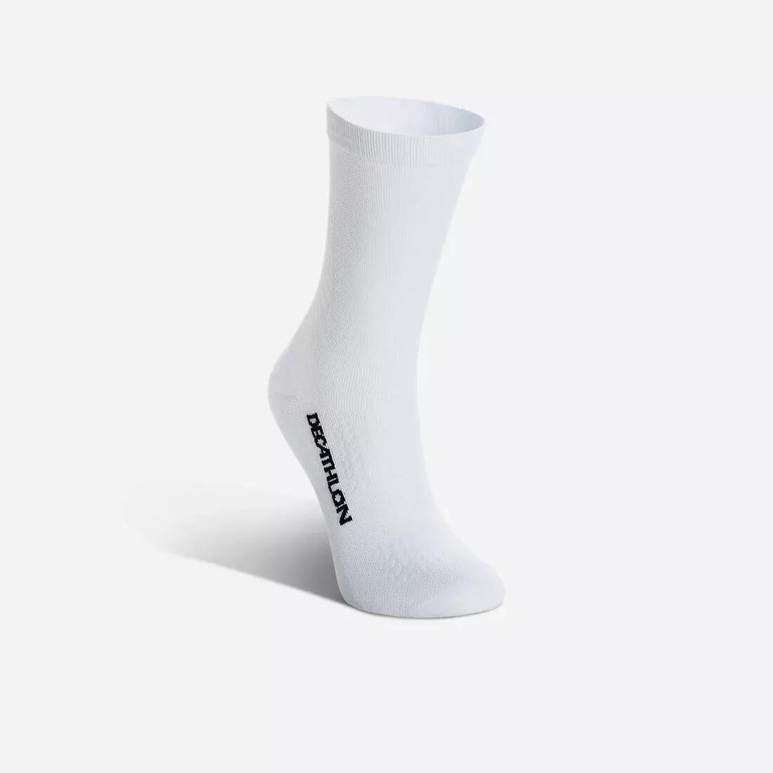 Unisex Summer Road Cycling Socks - 900, White, , large image number 0
