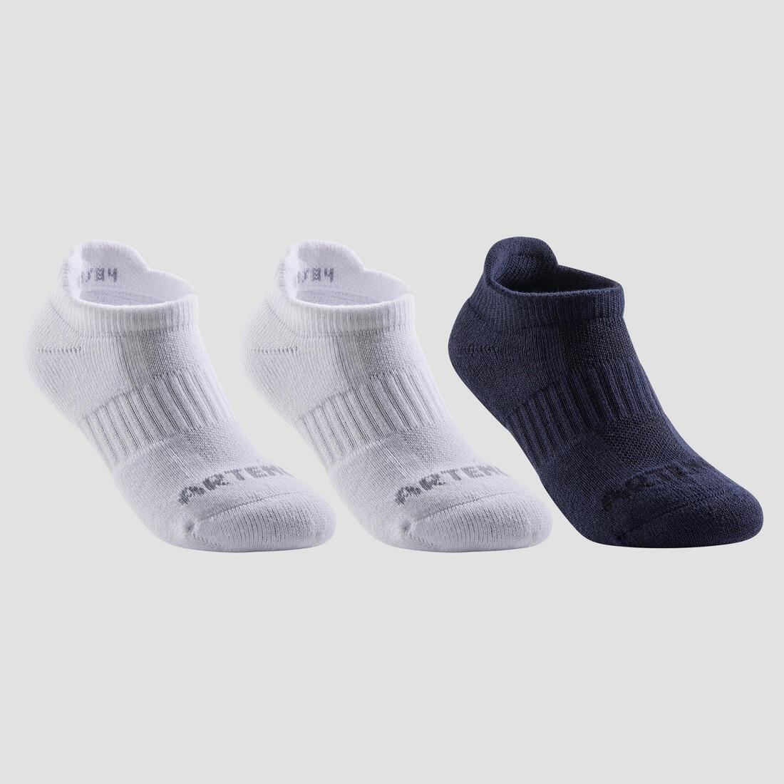Kids Unisex Low Tennis Socks - Tri-Pack Rs 500, Black, , large image number 5