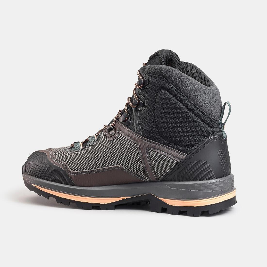 Women Waterproof High Trekking Boots - Mt100, Grey, 5401_000, large image number 1