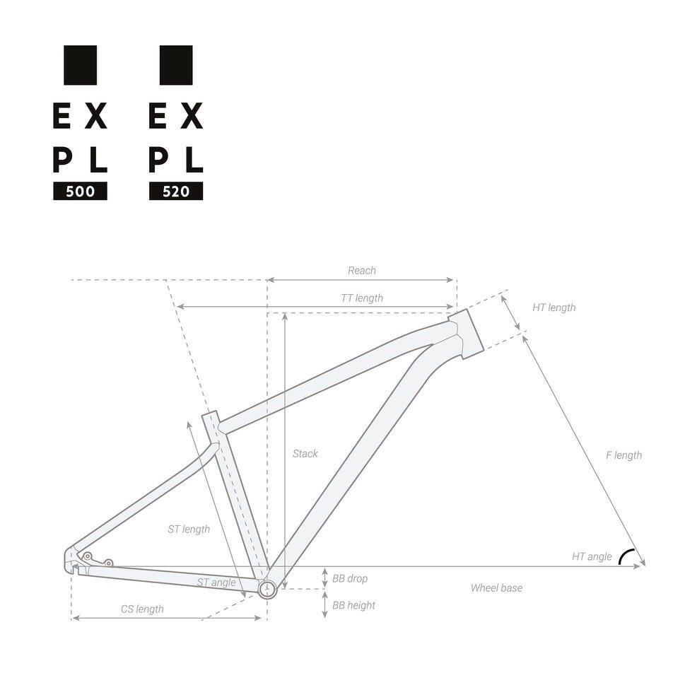 29In Touring Mountain Bike - Explore 500, Black, , large image number 10