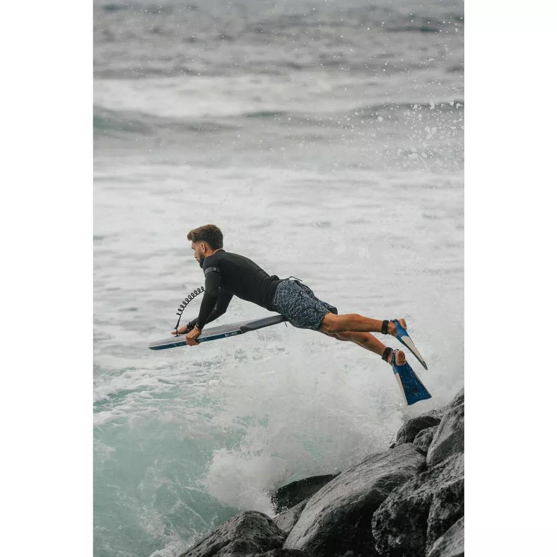 Bodyboard Fins - 500, Blue, No Color, large image number 10