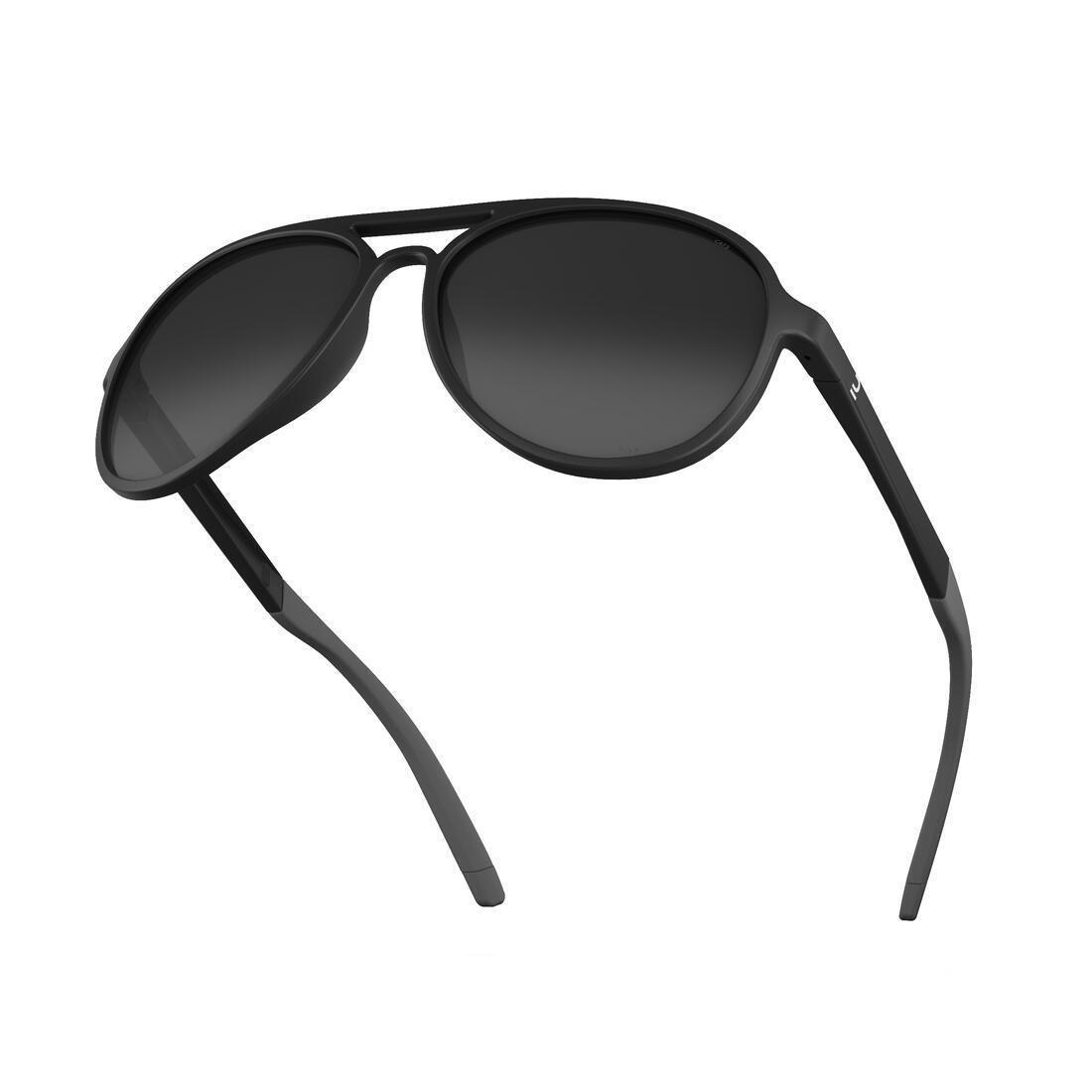 Hiking Sunglasses - Mh120 - Polarising Category 3, Grey, No Color, large image number 4
