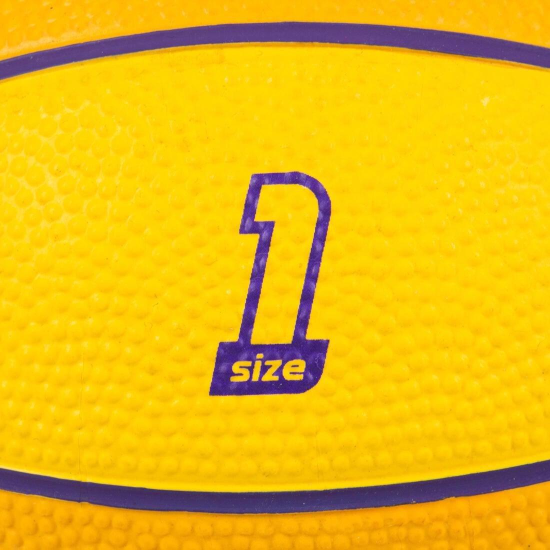 Mini B Kids' 1 Basketball. -Yellow, No Color, large image number 3