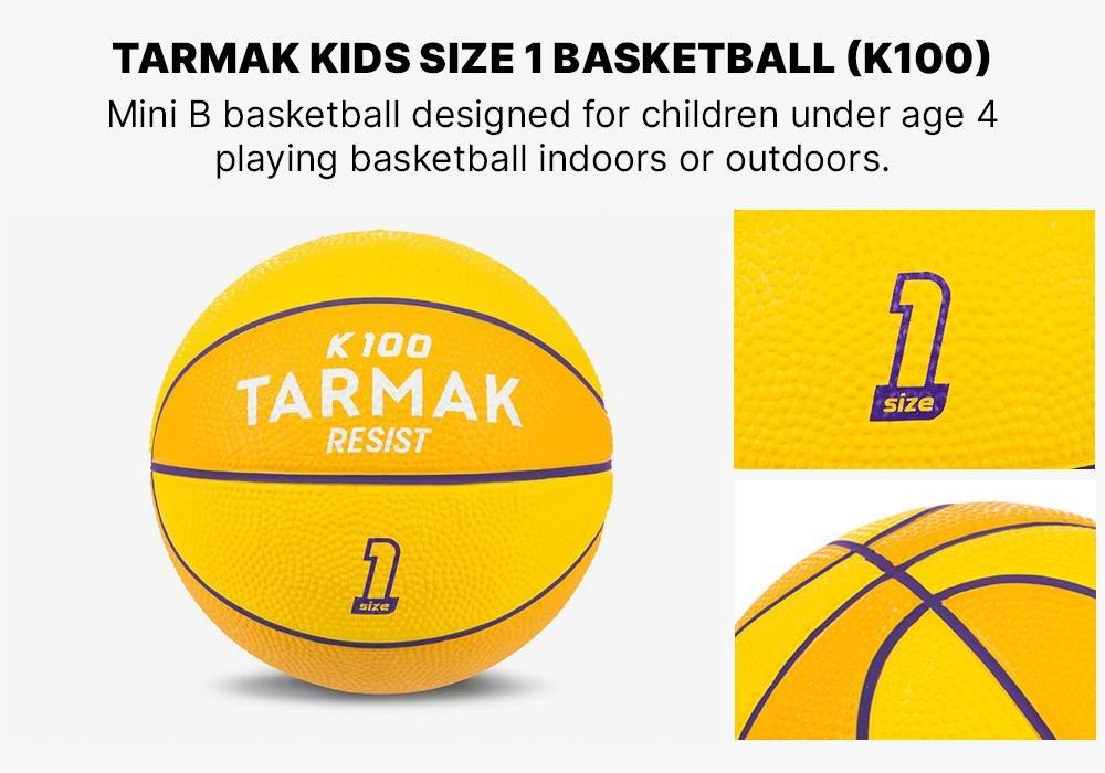 Mini B Kids' 1 Basketball. -Yellow, No Color, medium