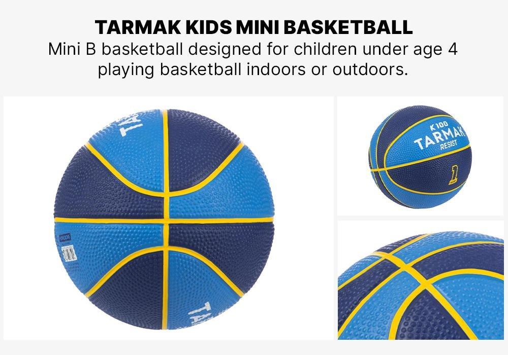 Mini B Kids' 1 Basketball. -Blue, No Color, medium