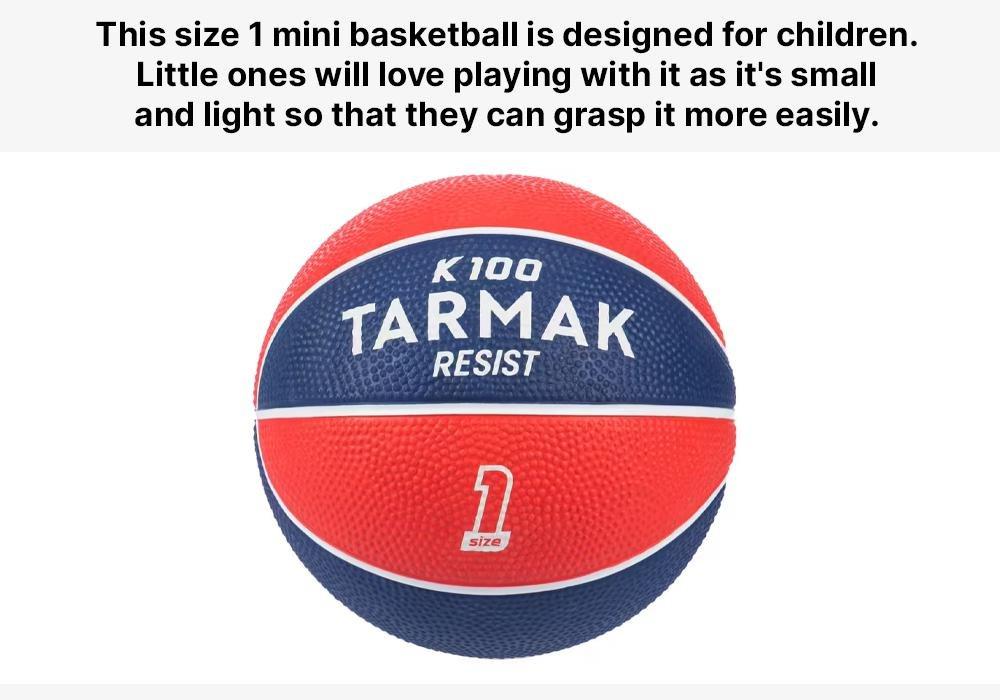 Mini B Kids' 1 Basketball. -Blue, No Color, medium