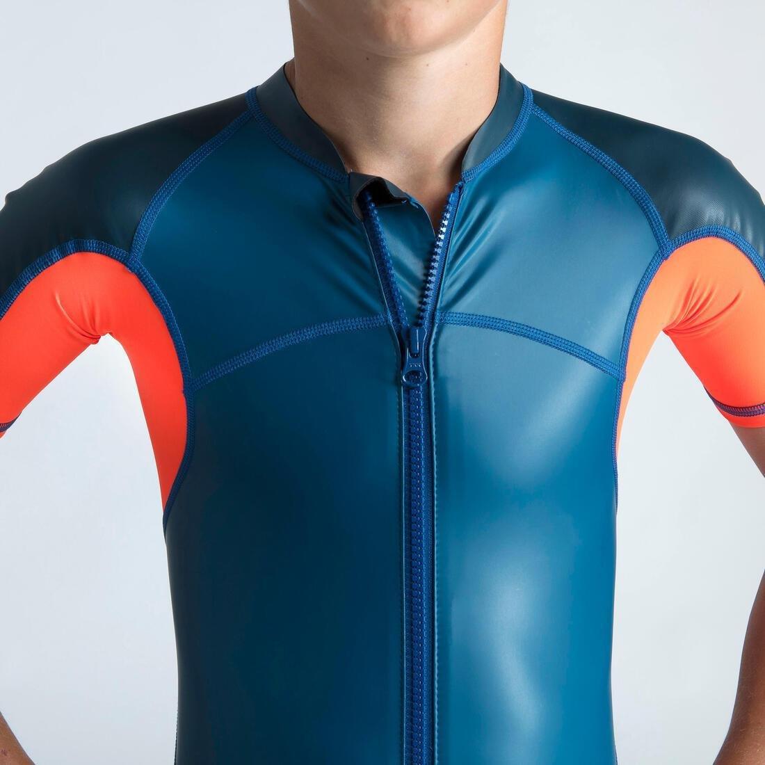 Kids Boys Swimming Suit - Shorty 100 Kloupi, Blue, , large image number 3