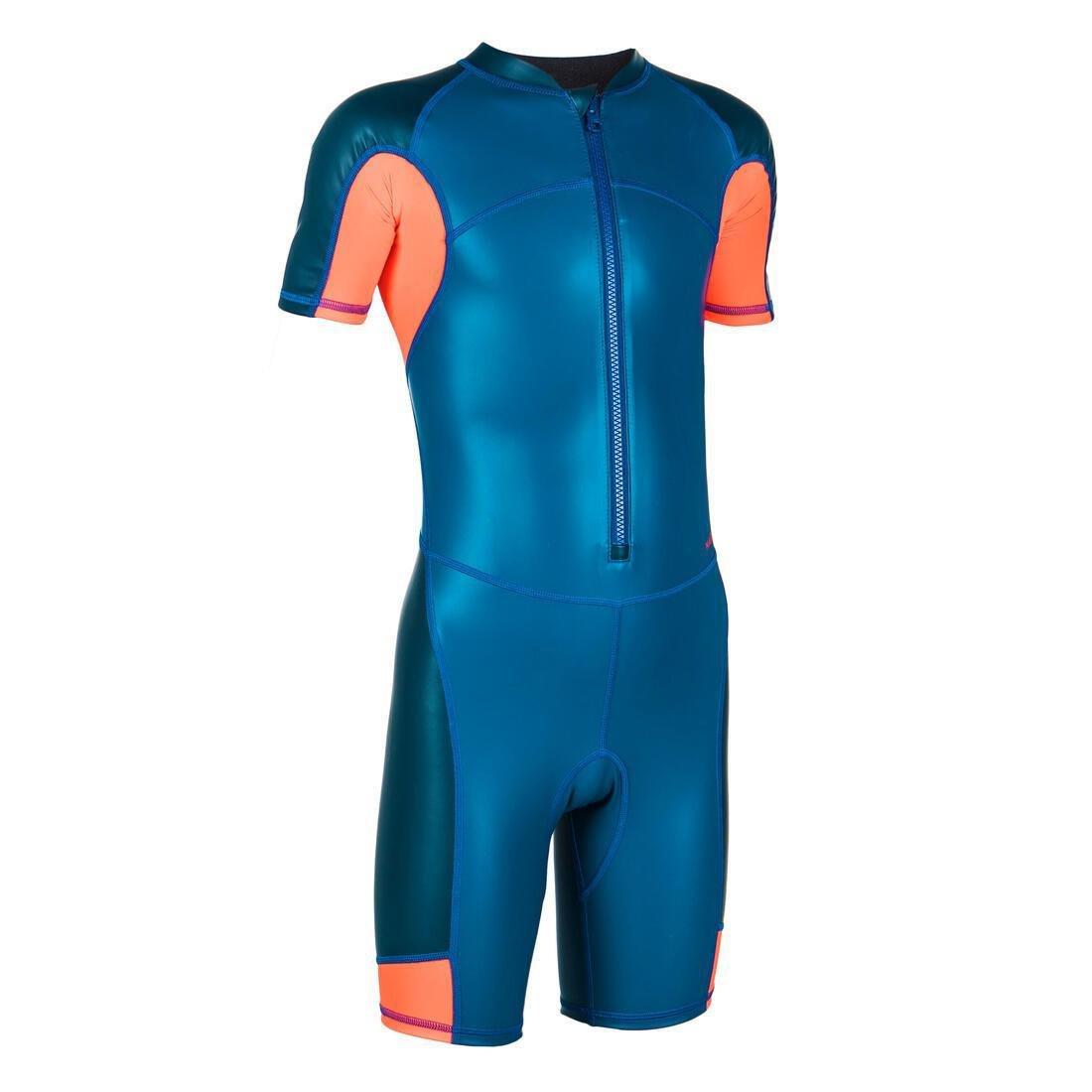 Kids Boys Swimming Suit - Shorty 100 Kloupi, Blue, , large image number 4