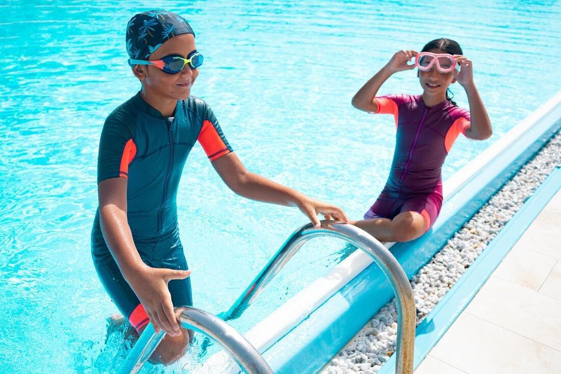 Kids Boys Swimming Suit - Shorty 100 Kloupi, Blue, No Color, medium