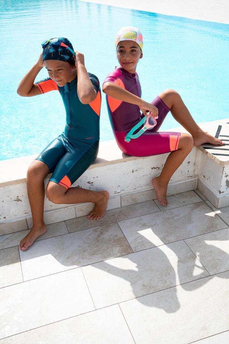 Kids Boys Swimming Suit - Shorty 100 Kloupi, Blue, , large image number 8