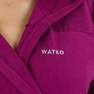 WATKO - Women's Compact Microfibre Pool Bathrobe with Hood, Purple