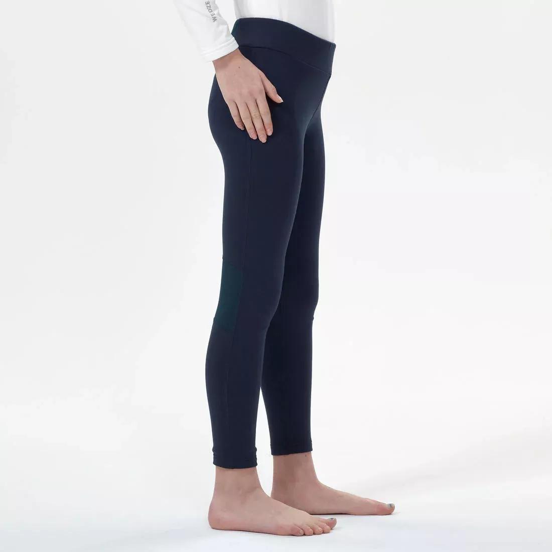 Kids Boys Thermal Ski Base Layer Trousers - Bl 500, Navy Blue, , large image number 3
