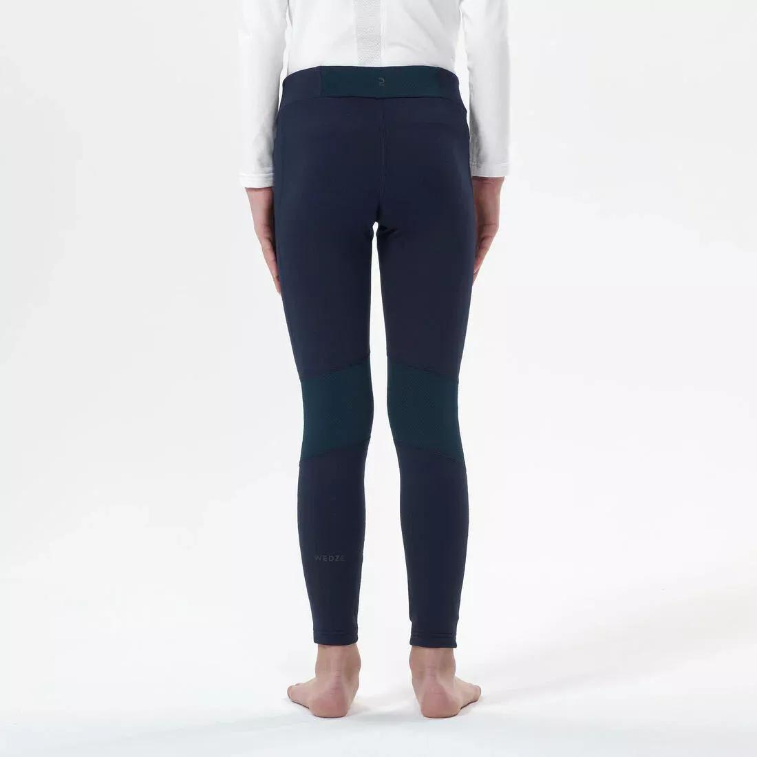 Kids Boys Thermal Ski Base Layer Trousers - Bl 500, Navy Blue, No Color, large image number 4