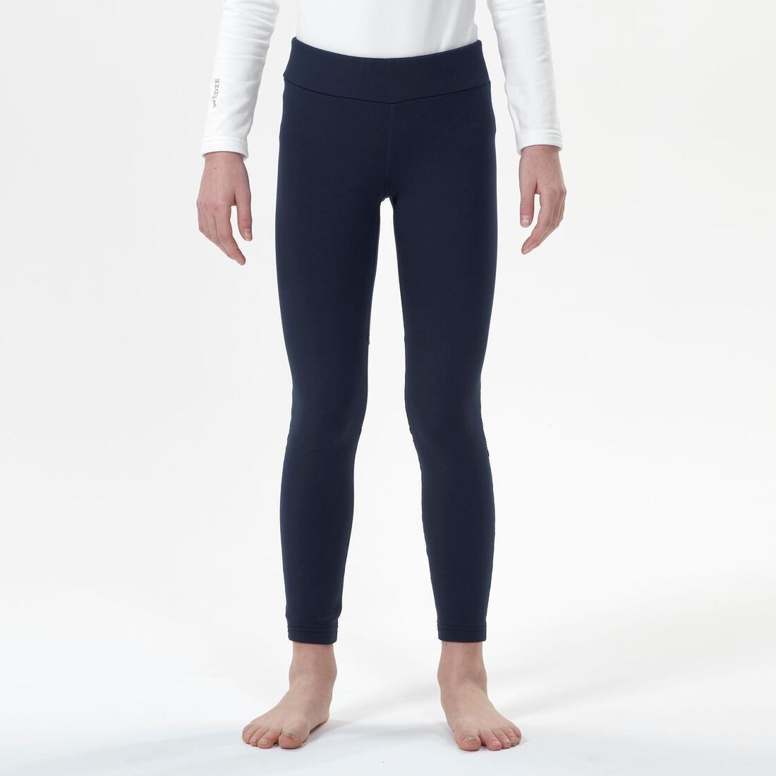 Kids Boys Thermal Ski Base Layer Trousers - Bl 500, Navy Blue, , large image number 12