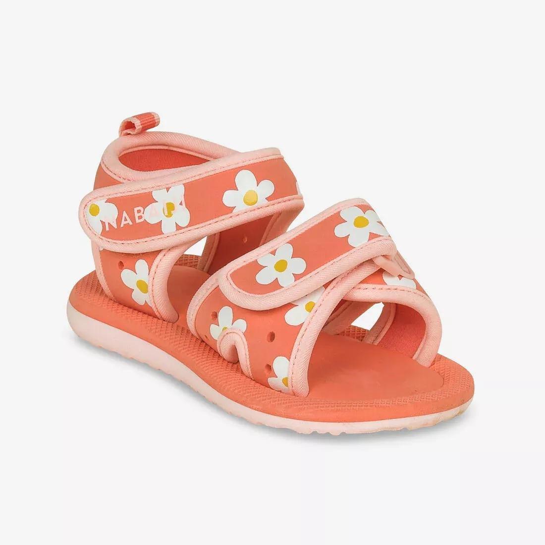 Baby swimming Sandals - flamingo print, Deep Blue, , large image number 8