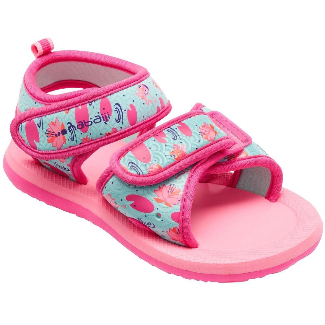 Baby swimming Sandals - flamingo print, Deep Blue, No Color, large image number 11