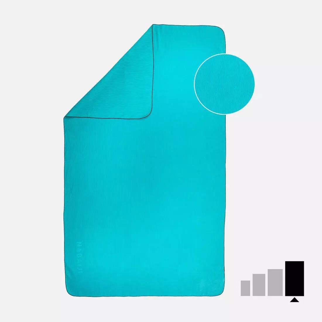 Swimming Microfibre Towel Size Xl 110 X 175 Cm, Green, No Color, large image number 0
