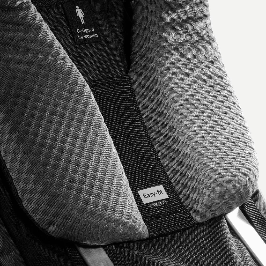 Women Suitcase-Style Opening Travel Backpack 50+6 L - Travel 900, Grey, No Color, large image number 9