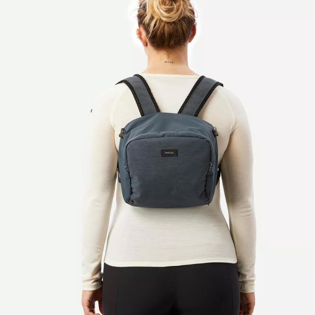 Women Suitcase-Style Opening Travel Backpack 50+6 L - Travel 900, Grey, No Color, large image number 11