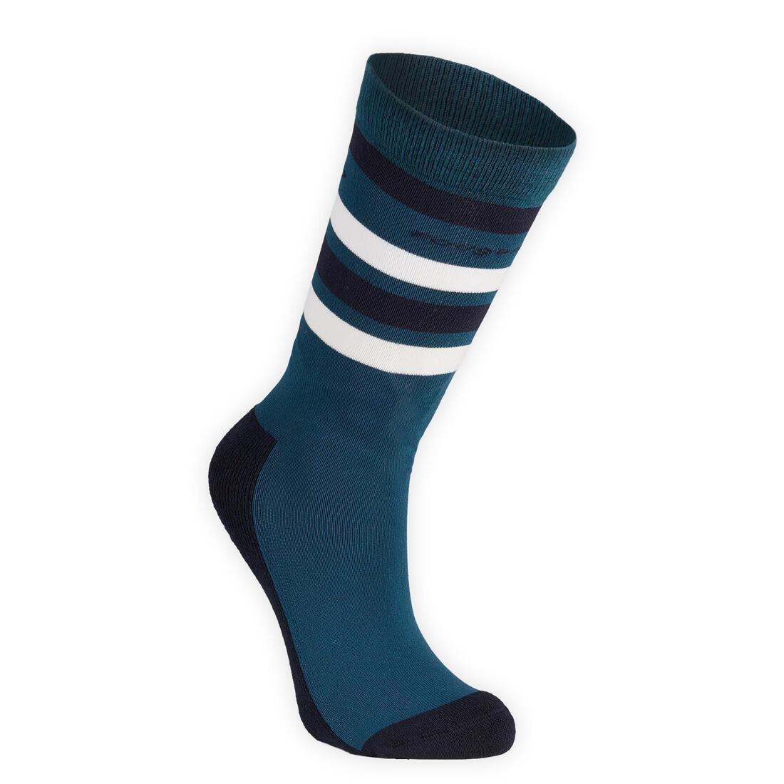 FOUGANZA - Basic Jr Brown Socks, Deep Navy Blue