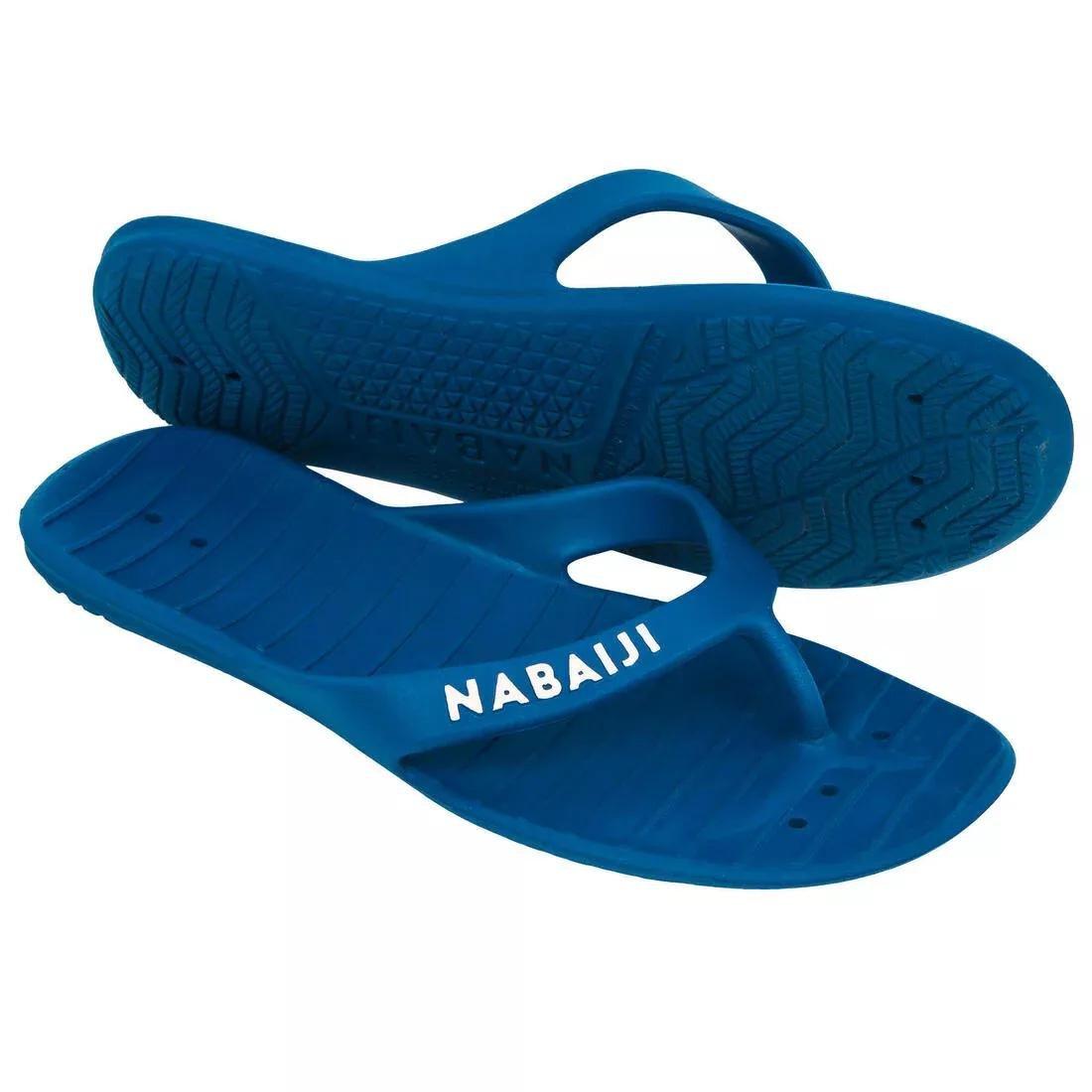 Women Pool Flip-Flops Tonga 100 Basic, Blue, , large image number 0