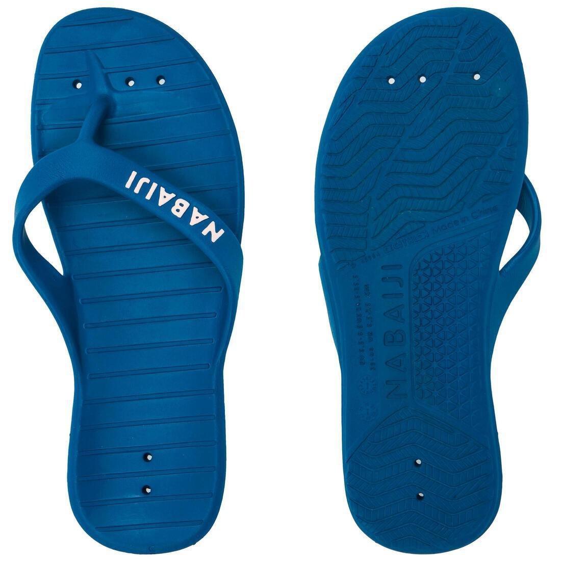 Women Pool Flip-Flops Tonga 100 Basic, Blue, , large image number 1