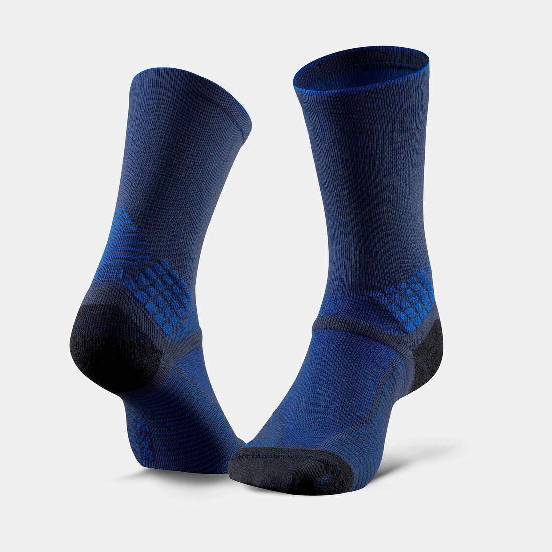 Hiking Socks - Mh500 High X2 Pairs, Carbon Grey, , large image number 5
