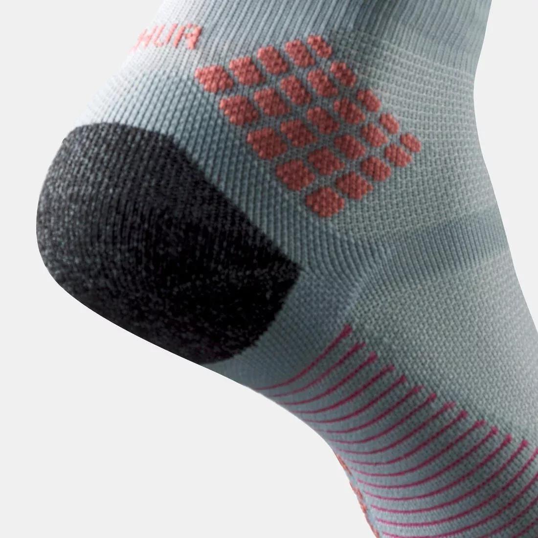 Unisex Hiking Socks - Mh500 Mid X2 Pairs, Black, No Color, large image number 6