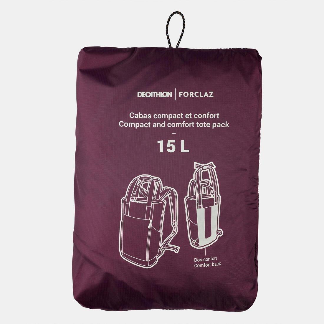 2 In 1 15L Tote Bag - Travel, Black, No Color, large image number 7