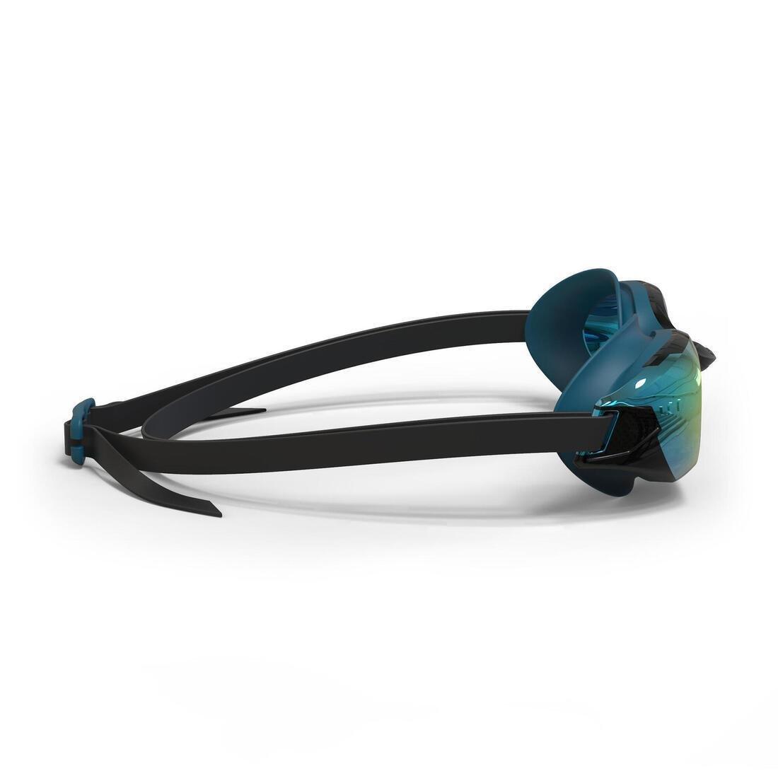 Swimming Goggles Bfit Mirror Lenses - Blue/Black, No Color, large image number 1