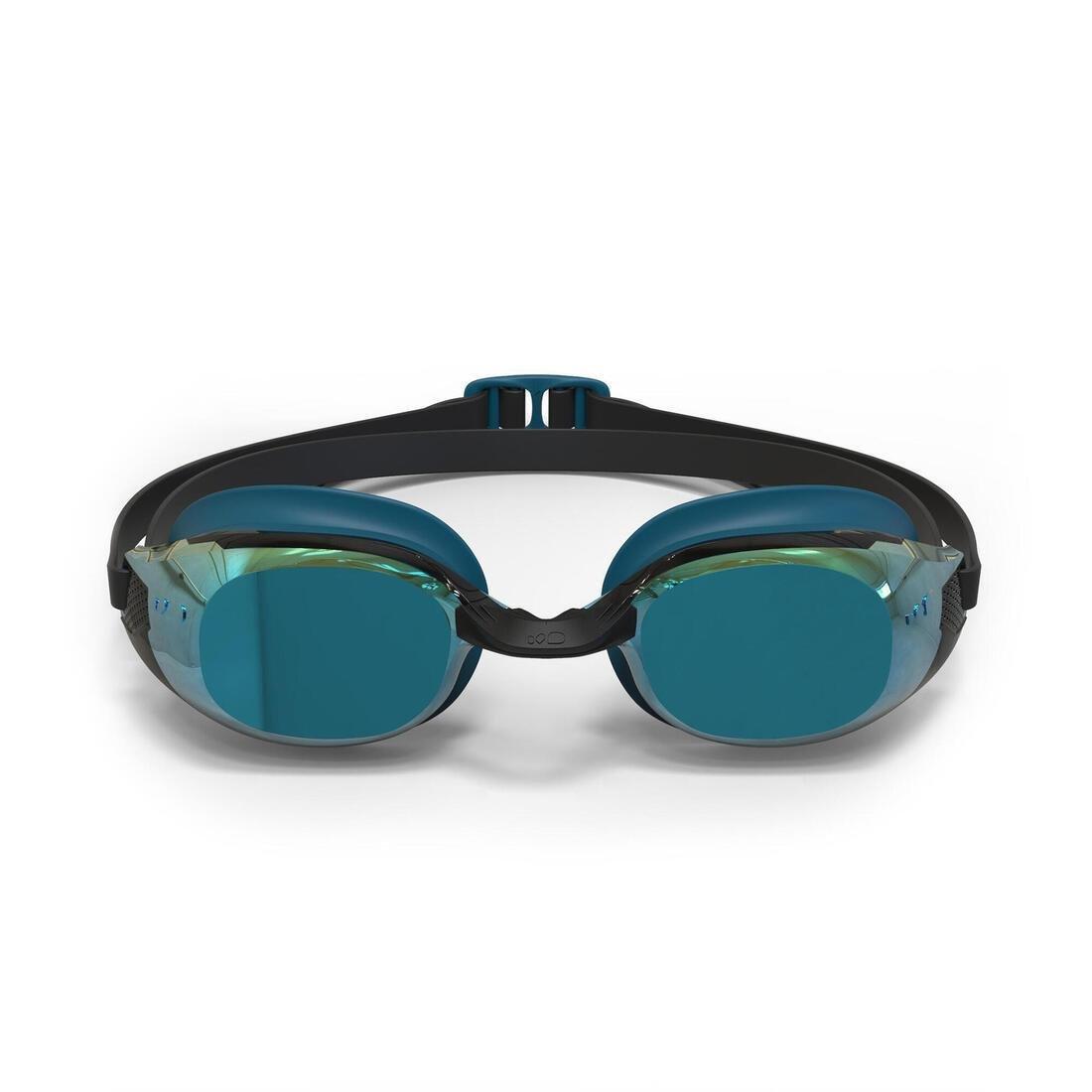 Swimming Goggles Bfit Mirror Lenses - Blue/Black, No Color, large image number 2