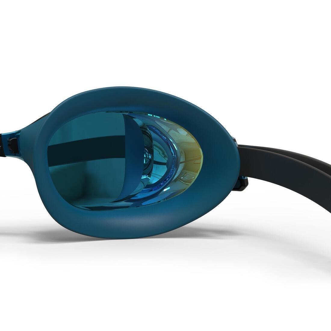 Swimming Goggles Bfit Mirror Lenses - Blue/Black, No Color, large image number 4