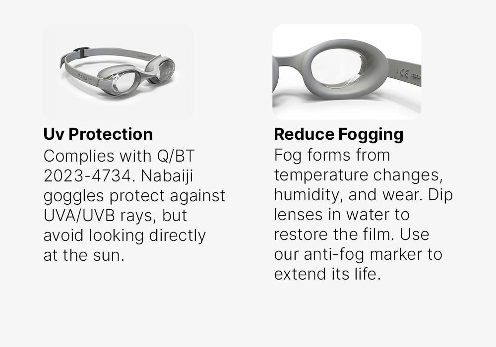 Unisex Ready 100 Swimming Goggles, Grey, No Color, medium