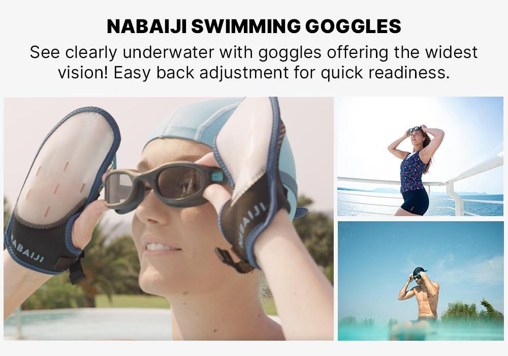Swimming Goggles Soft - 100 Size L, Navy, No Color, large image number 4