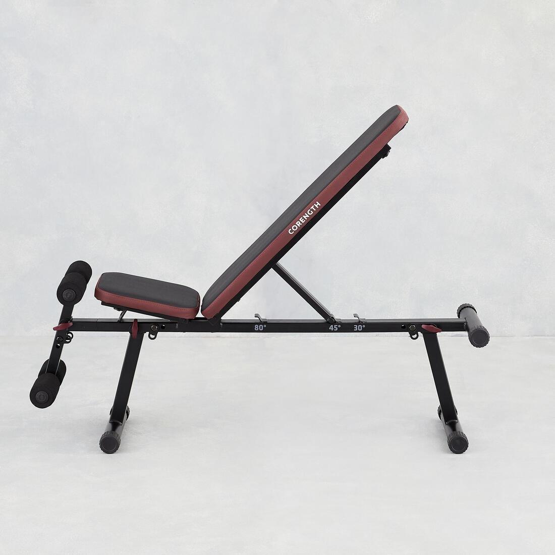 Folding Incline Decline Abs Weight Training Bench 500, No Color, large image number 2
