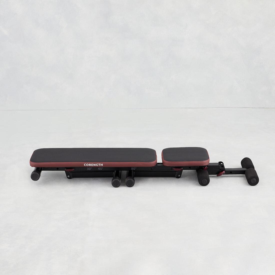 Folding Incline Decline Abs Weight Training Bench 500, No Color, large image number 6