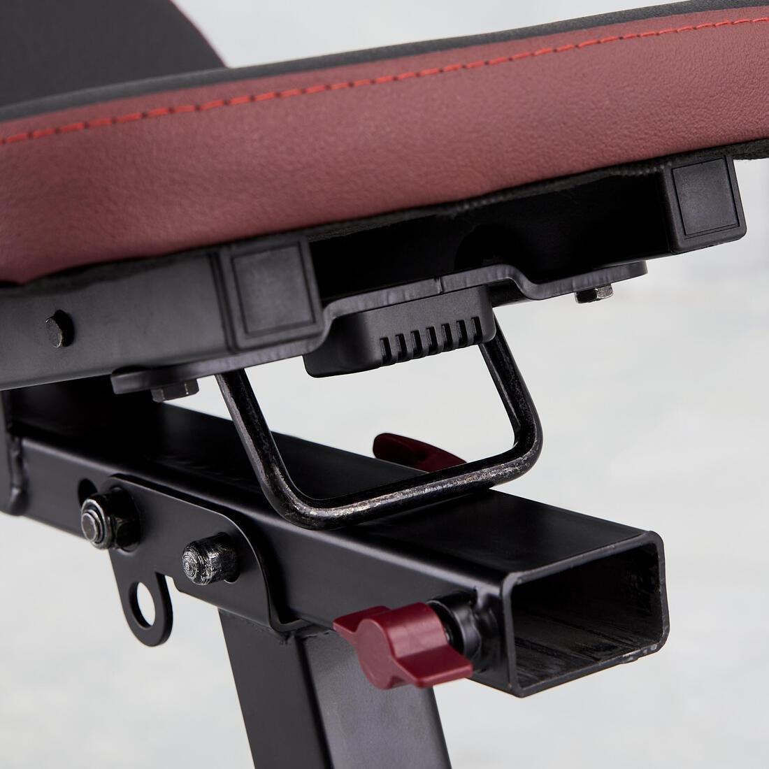 Folding Incline Decline Abs Weight Training Bench 500, No Color, large image number 9