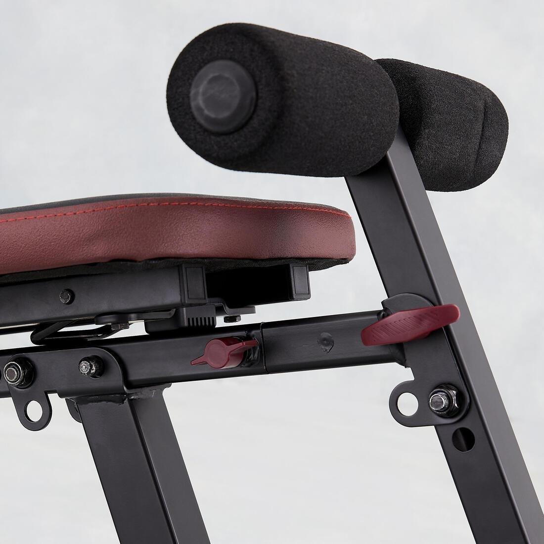 Folding Incline Decline Abs Weight Training Bench 500, No Color, large image number 11