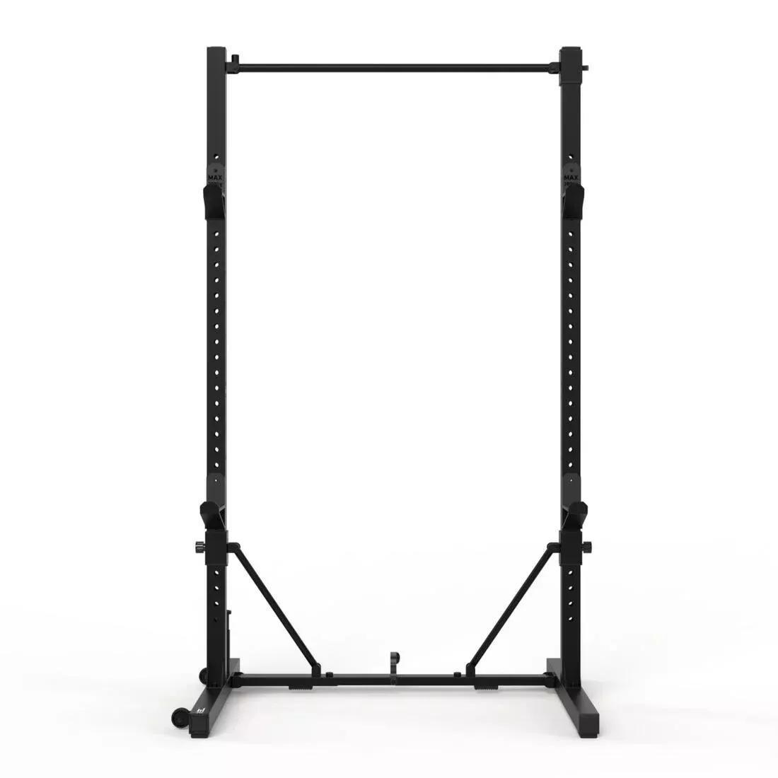 Fold-Down/Retractable Squat, Bench And Pull-Up Weight Training Rack - 500, No Color, large image number 2