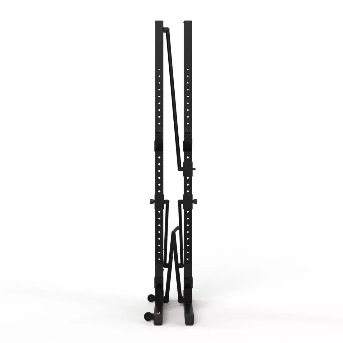 Fold-Down/Retractable Squat, Bench And Pull-Up Weight Training Rack - 500, No Color, large image number 3
