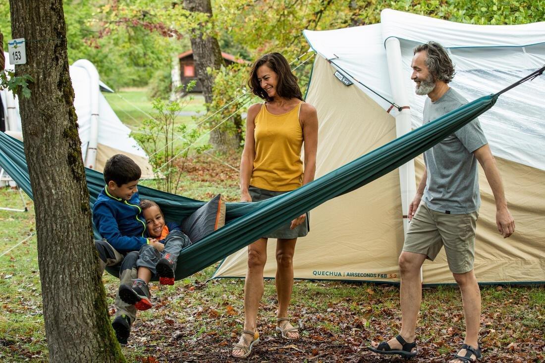 QUECHUA - One-person Hammock - Basic Person, Dark Sepia