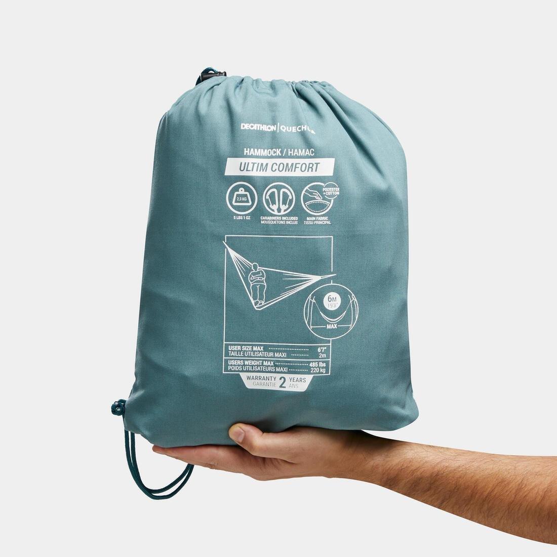 Two-Person Polycotton Hammock - Ultim Comfort 350 X 180 Cm - 2 Person, Green, No Color, large image number 1