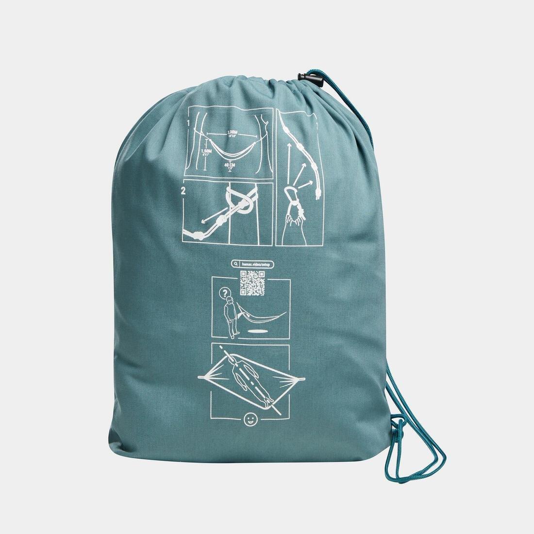Two-Person Polycotton Hammock - Ultim Comfort 350 X 180 Cm - 2 Person, Green, No Color, large image number 8