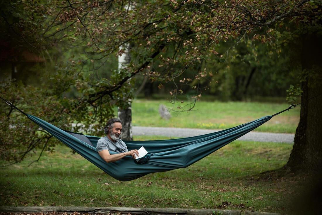 Two-Person Polycotton Hammock - Ultim Comfort 350 X 180 Cm - 2 Person, Green, No Color, large image number 9