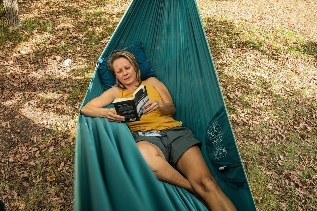 Two-Person Polycotton Hammock - Ultim Comfort 350 X 180 Cm - 2 Person, Green, No Color, large image number 11