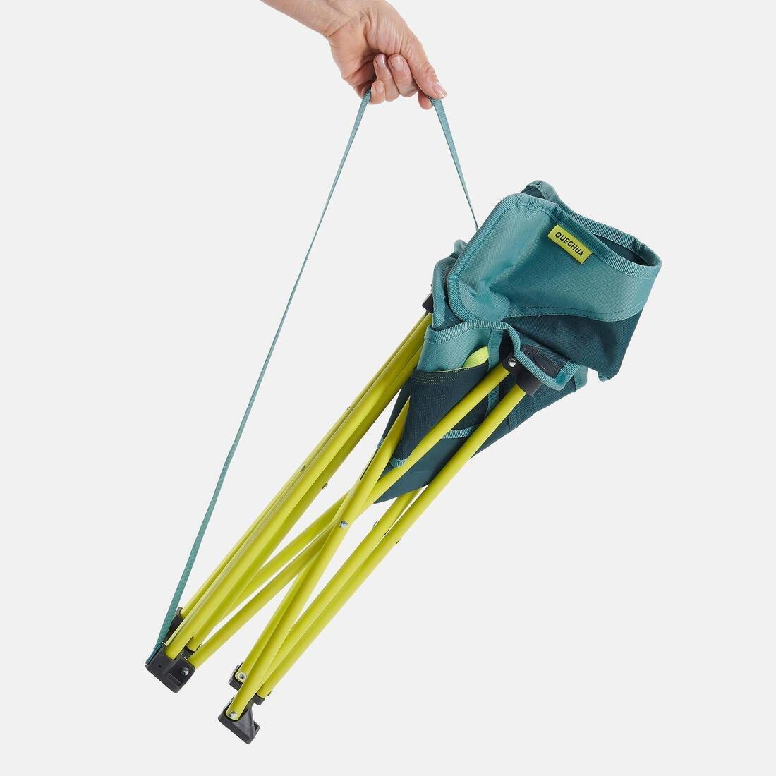Low Folding Camping Chair - Mh100, Blue, No Color, large image number 6